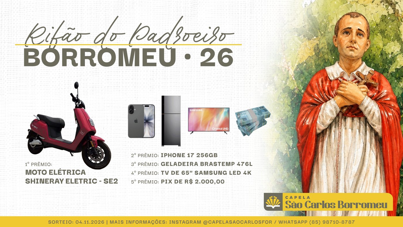 Cartaz oficial do Rifão do Padroeiro Borromeu·26